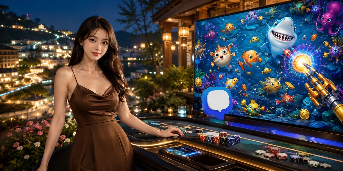 Người chơi tại Đà Lạt thưởng thức cà phê và tham gia trò chơi bắn cá trực tuyến