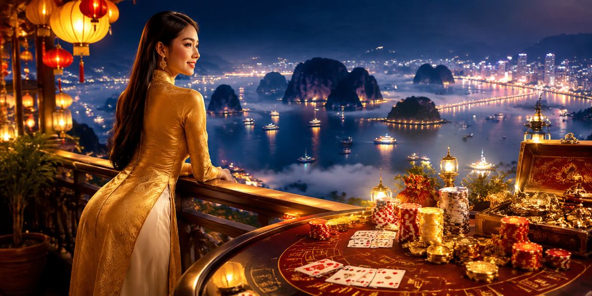Người chơi tại Hội An thưởng thức không khí giải trí trực tuyến với áo dài truyền thống